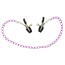 Зажимы для сосков Nipple Chain, фиолетовые - Фото №2