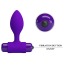 Анальна пробка з вібрацією Pretty Love Vibra Butt Plug, фіолетова - Фото №7