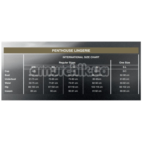 Комплект Penthouse Lingerie Double Spice черный: бюстгальтер + трусики-стринги