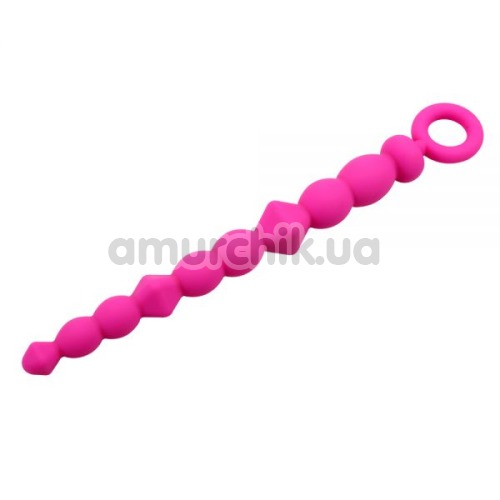 Анальний ланцюжок Fun Creation Bendy Beads, рожева