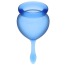 Набор из 2 менструальных чаш Satisfyer Feel Good, синий - Фото №7