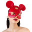 Маска мышки Art of Sex Mouse Mask, красная - Фото №3