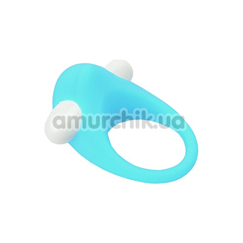 Виброкольцо Lit-Up Silicone Stimu-Ring 6, бирюзовое - Фото №1