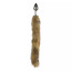 Анальная пробка с коричневым лисьим хвостиком Easy Toys Fox Tail Plug, серебряная - Фото №1