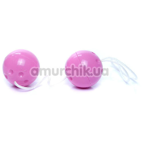 Вагинальные шарики Boss Series Duo Balls, фиолетовые - Фото №1