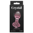 Анальна пробка Crystal Glass Rose, рожева - Фото №4