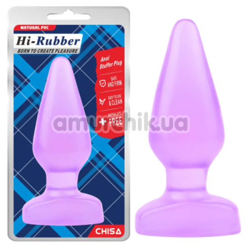 Анальная пробка Hi-Rubber Anal Stuffer Plug, фиолетовая