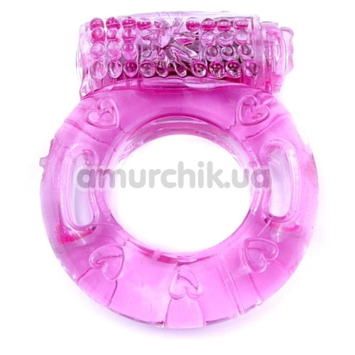 Виброкольцо Boss Series Ring, розовое