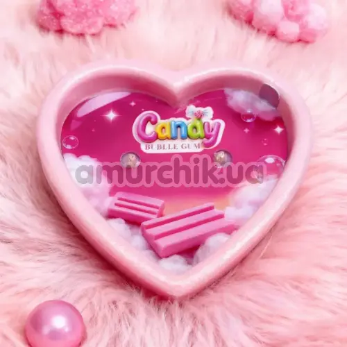 Свеча для массажа Candy Heart Bubble Gum - жвачка, 70 мл