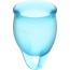 Набор из 2 менструальных чаш Satisfyer Feel Confident, голубой - Фото №5