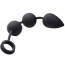 Анальні кульки Tom of Finland Weighted Anal Ball Plug, чорні - Фото №0