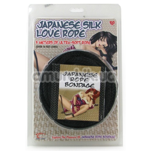 Веревка Japanese Silk Love Rope 5 м, черная