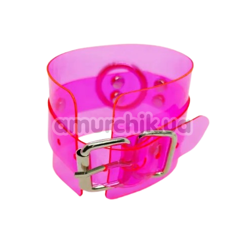 Фиксаторы для рук DS Fetish Handcuffs Transparent, розовые