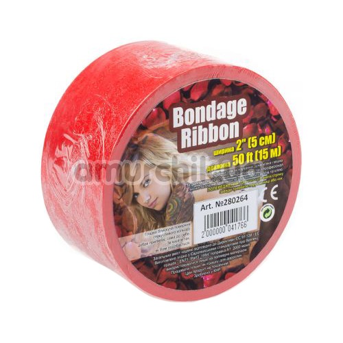 Бондажная лента sLash Bondage Ribbon, красная - Фото №1