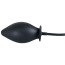 Анальный расширитель без присоски True Black Inflatable Anal Plug, черный - Фото №2
