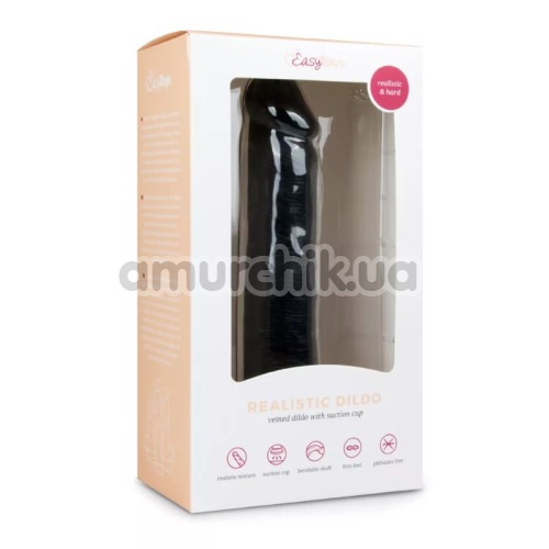 Фаллоимитатор Easy Toys Realistic Dildo 20.5 см, черный