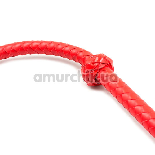 Плеть DS Fetish Whip Long с наконечником - сердцем, красная