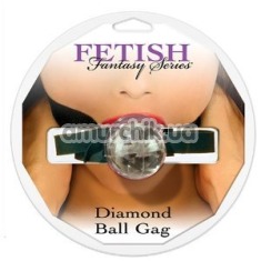 Кляп Diamond Ball Gag, прозрачный - Фото №1