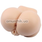 Штучна вагіна і анус з вібрацією ManQ Tori's Plump Ass With Vagina, тілесна - Фото №1