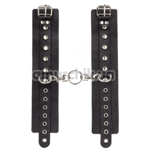Наручники sLash Leather Double Fix Hand Cuffs, черные