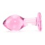 Анальна пробка Crystal Premium Glass Large, рожева - Фото №2