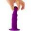 Фаллоимитатор Solid Love Premium Silicone Ribbed Dildo, фиолетовый - Фото №7