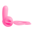 Виброкольцо для члена Adam & Eve Silicone Butterfly Couple's Ring, розовое - Фото №4