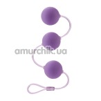 Вагінальні кульки First Time Triple Lover, фіолетові - Фото №1