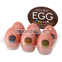 Набор из 6 мастурбаторов Tenga Egg Hard Boiled Package II - Фото №1