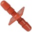 Насадка-кріплення для іграшок Vac-U-Lock Double Dong Plug, червона - Фото №2