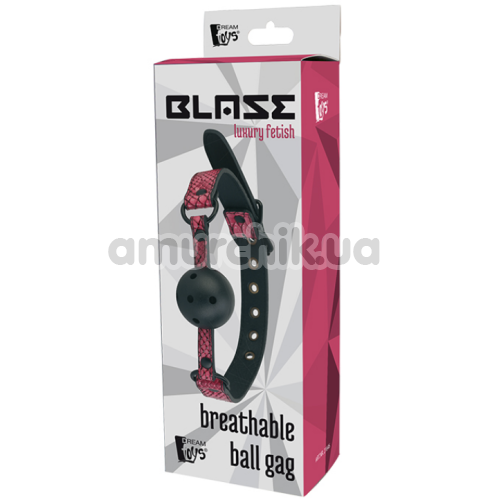 Кляп Blaze Luxury Fetish Breathable Ball Gag, рожевий