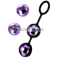 Вагінальні кульки A-Toys Pleasure Balls Set, фіолетові - Фото №1