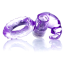Ерекційне кільце з вібрацією Boss Series Rabbit Vibro Cock Ring, фіолетове - Фото №1