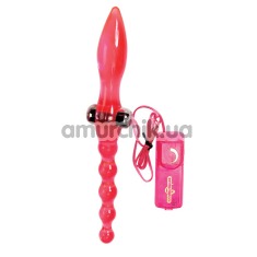 Анальный стимулятор с вибрацией Sex Squid Double Ender, розовый - Фото №1