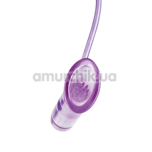 Вакуумная помпа с вибрацией для клитора Pussy Nibbler, фиолетовая
