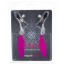 Зажимы для сосков с перышками Lucky Bay Nipple Play Superior Nipple Clamps, розовые - Фото №2