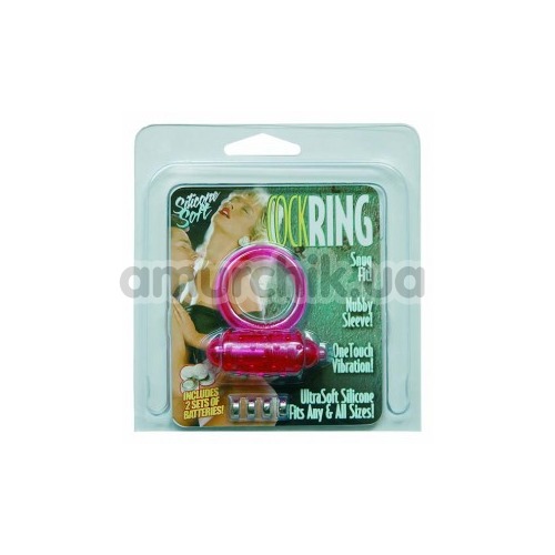 Виброкольцо Silicone Soft Cock Ring Vibro розовое