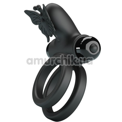 Виброкольцо для члена Pretty Love Passionate Ring IX, черное