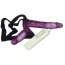 Подвійний страпон з вібрацією Vibrating Strap On Duo, фіолетовий - Фото №1