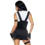 Костюм полицейской Leg Avenue Sultry SWAT Officer Costume, черно-белый: платье + перчатки + повязка на руку + гартер - Фото №6