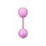 Вагинальные шарики Vibrating Bell Balls, розовые - Фото №5