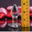 Анальная пробка с красным кристаллом Adam & Eve Red Heart Gem Glass Plug Small, прозрачная - Фото №8