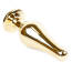 Анальная пробка с прозрачным кристаллом Boss Series Exclusivity Jewellery Gold Plug, золотая - Фото №3