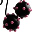 Вагинальные шарики Joanna Angel's Spiked Duotone Balls, черные - Фото №3