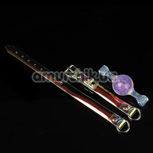 Кляп Univibe Crystal Gag L, фіолетовий