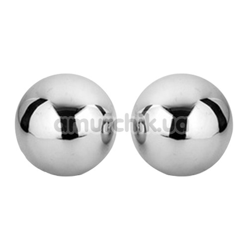 Вагінальні кульки Lovetoy Passion Ball, срібні - Фото №1