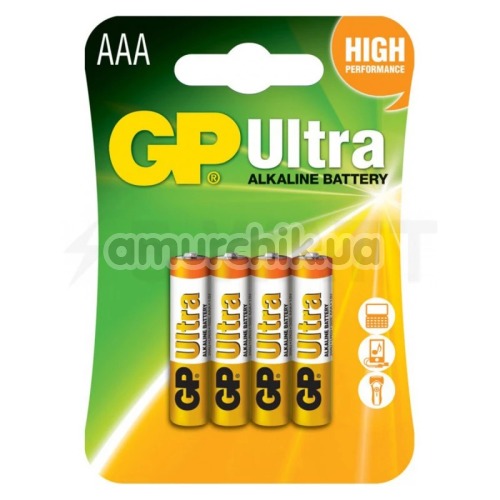 Батарейки GP Ultra ААA, 4 шт