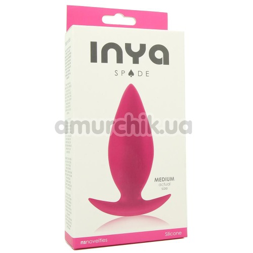 Анальна пробка Inya Spade Medium, рожева