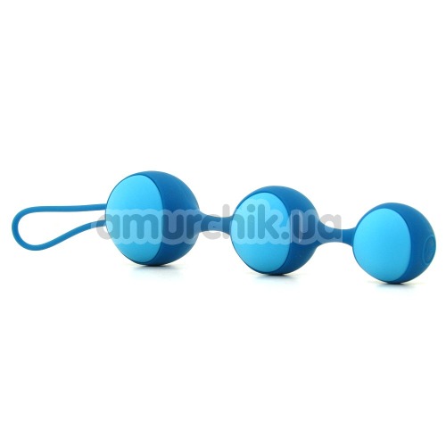 Вагінальні кульки Key Stella III Graduated Kegel Ball Set, блакитні