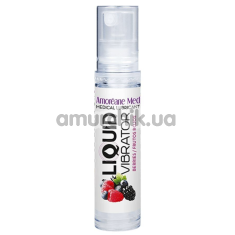 Лубрикант з ефектом вібрації Amoreane Med Liquid Vibrator Berries - ягоди, 10 мл - Фото №1